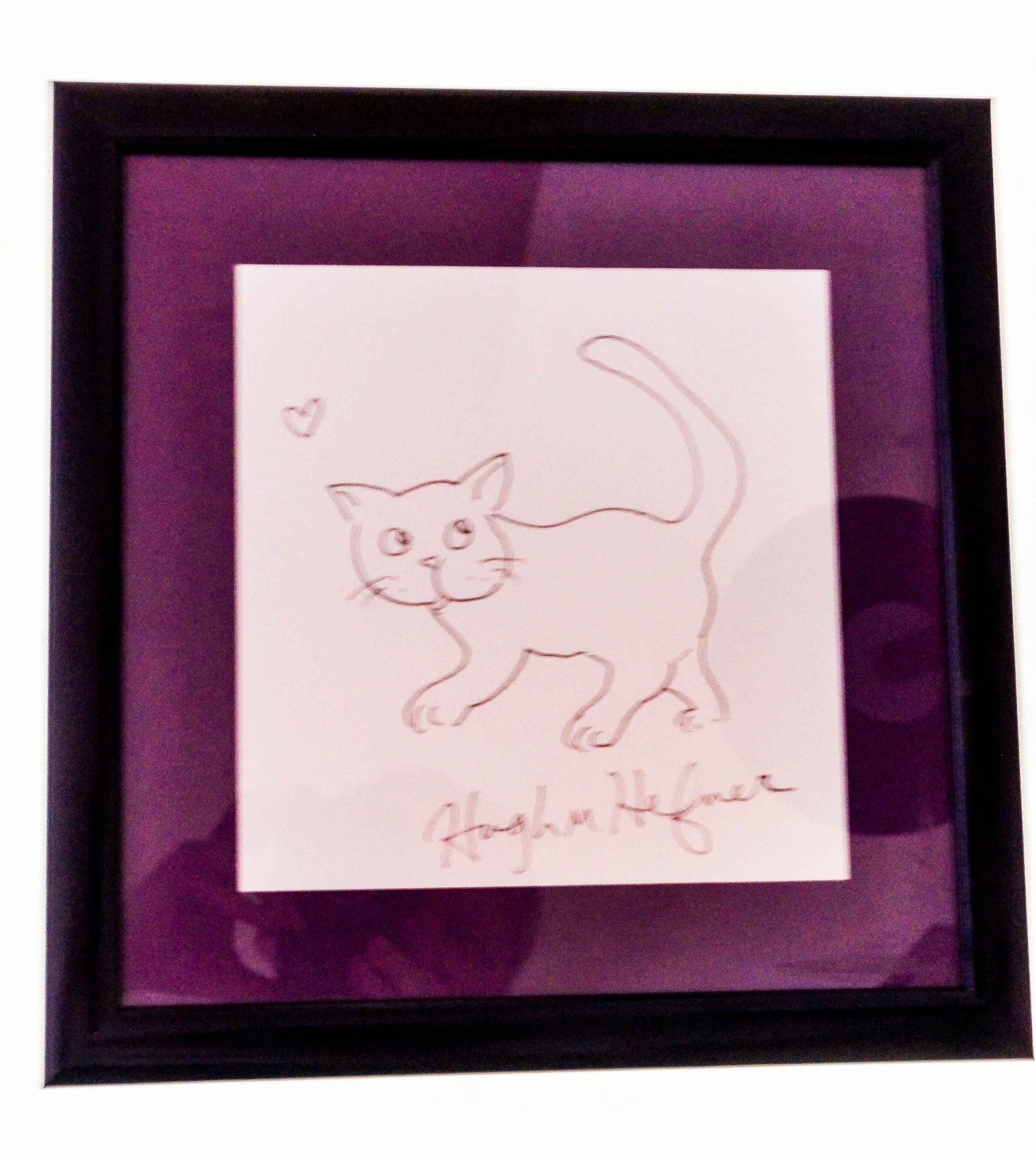 Hugh Hefner Cat Doodle